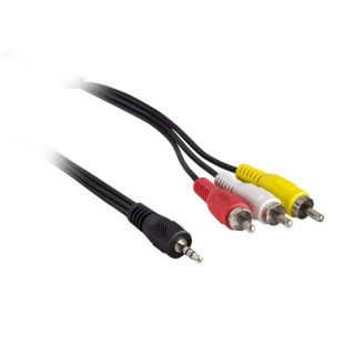 Metra CS-35RCAM2 3.5mm Male to Composite/Audio Male Y-Cable - 2 Meters