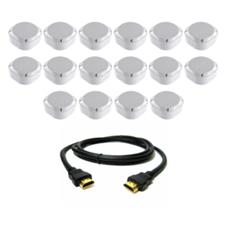 ADD 16 Junctions boxes & 2m HDMI Cable