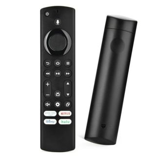 FAMKIT Insignia Fire TV Remote Replacement with Voice Control NS-RCFNA-21,Remote Design for Insignia Fire Smart TVs and Toshiba Fire TVs with 4 Shortcut Buttons