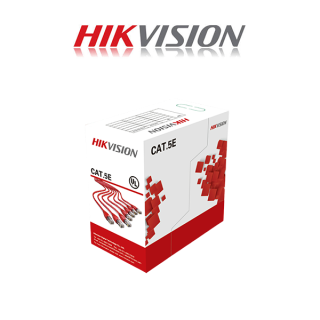 Hikvision 305m CAT5E UTP Solid Copper Network Cable Grey DS-1LN5E-S