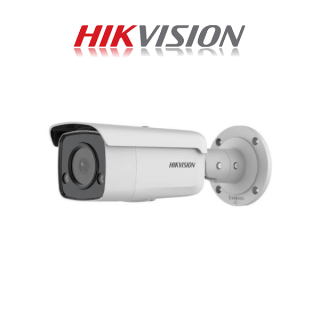 Hikvision Acusense 4MP IR Fixed Bullet Network Camera powered by Darkfighter, 60m Night vision with STROBE Light & ALARM