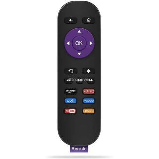 Replacement Remote Control 1 For Roku Streaming Boxes Only Not Roku Stick Or Tv Netflix Youtube Vudu No Pairing Required | 0720548999