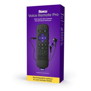 Roku Voice Remote Pro Rechargeable Voice Remote With Tv Controls Lost Remote Finder Private Listening Hands Free Voice Controls And Shortcut Buttons For Roku Players Roku Tv Roku Audio | 0720548999