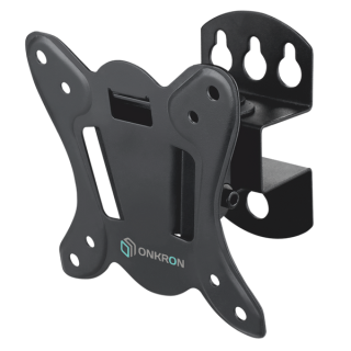 Tilt Swivel TV Wall Mount for 10" to 32-inch Screens up to 55 lbs ONKRON R3, Black