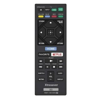 Xtrasaver Replacement Sony Rmt Vb100U Remote Control For Blu Ray Dvd Players | 0720548999