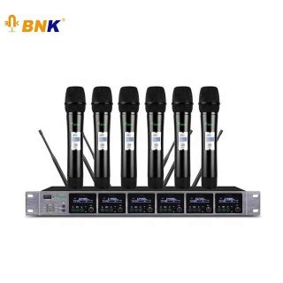 BNK 6 Channels Professional UHF Wireless Microphone Sets Kenya