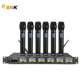 BNK Professional 6 Channel Microphone UHF Wireless Karaoke Mic Kenya
