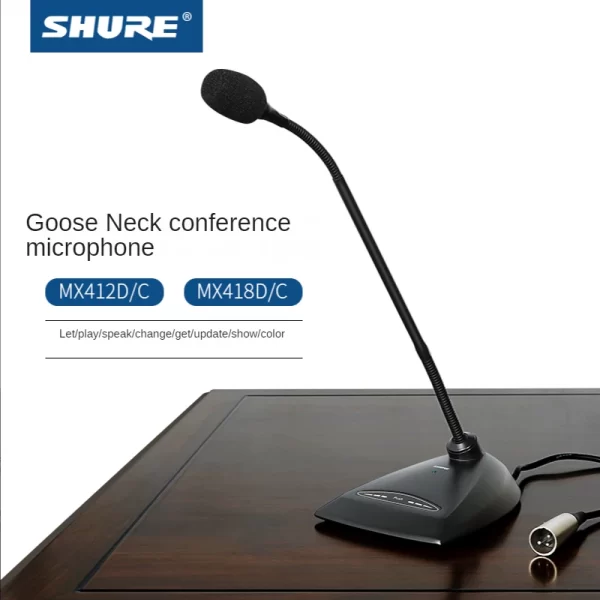 Shure Mx 418 Gooseneck Microphone + Desktop Base Kenya