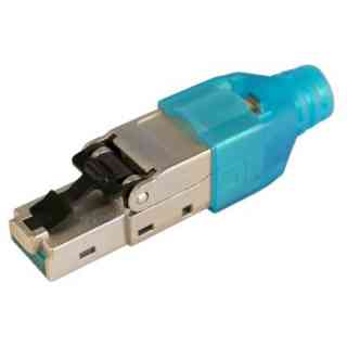 Data Connector RJ45 FTP Cat 6A Male with
  Blue Protector Televes (Box 25 units)