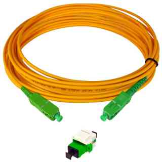 FO socket kit for ICT-2 Keystone Module
  with SC/APC Female Adapter + 15m Televes Hose