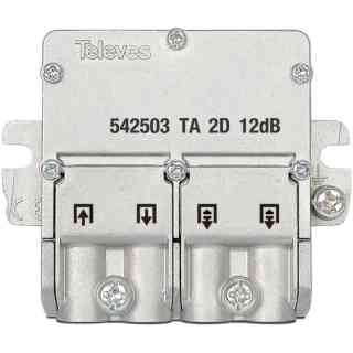 Mini-Diverter 5-2400Mhz Connector Easyf 2 Outputs 12Db Type Ta Televes
