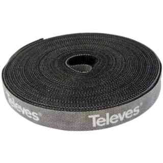Velcro tape for cables reel 8m, width
  15mm Black Televes