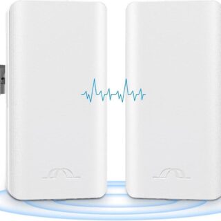 5.8ghz point to point outdoor wireless bridge with 2 100 mbps ports and bracket mounts wifi bridge ethernet bridgestarlink wifi extender 12 dbi antenna 2km transmission for starlink gen 3 router | +254720548999