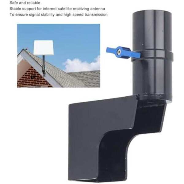 Short Wall Mount, Roof Mount, Star Link
  Pole Mount, Mounting Kit, Mounting Bracket for Internet Kit Satellite with
  10xAccessories (Black) - Image 3