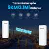 Gigabit Wireless Bridge, 5.8GHz 5KM Point
  to Point WiFi Bridge Outdoor| with 100Mbps/1000Mbps LAN Port| Plug &
  Play| Ideal for Outdoor Use for Shop, Barn, Garage,Farm, etc |16 dBi
  Antenna|2-Pack - Image 2