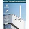 7" Heavy-Duty Wall Mount Pair for TV
  Antenna Mast - Durable Iron Construction, Adjustable Angle, Easy Installation
  - Universal Design for TV Antennas, Access Points, Wireless Bridges 3-Leg - Image 4