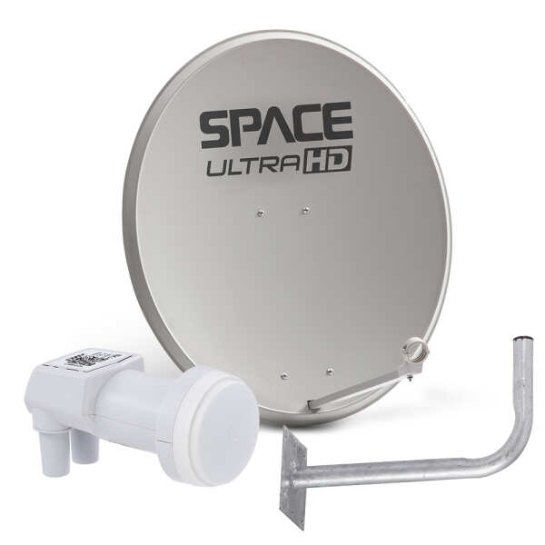 Space UltraHD 80cm Steel Dish + LMXSMART
  + Wall Bracket (DK08-PRO-LMXSMART)