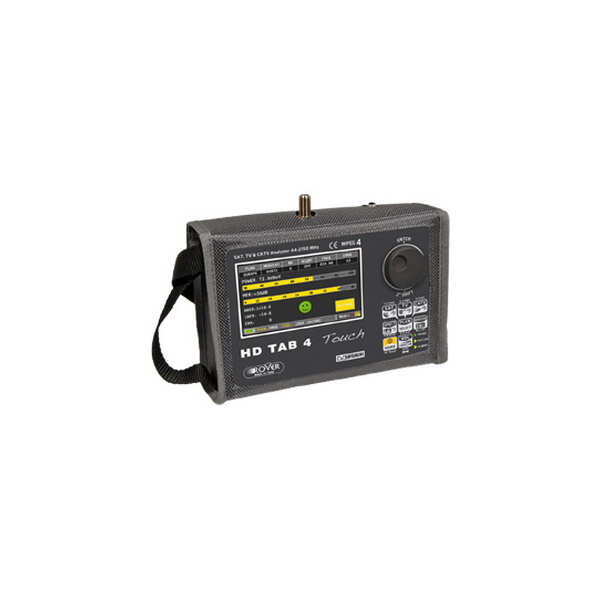 Rover Ultra-Portable Professional
  Analyzer, 4-2.250 MHz fot SAT QPSK/8PSK-TV COFDM and CABLE QAM SIGNALS
  (HDTAB4-TOUCH)