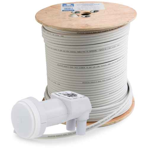 300m Twin RG6U with 2 Port DStv Smart LNB