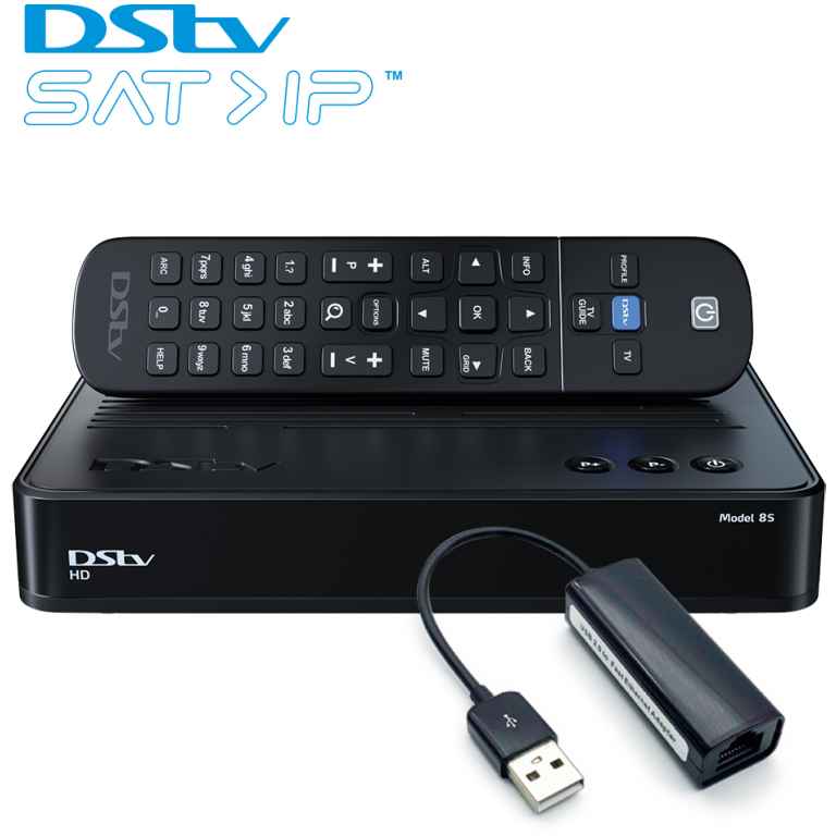 Entryready Usb Decoder DStv Decoder 8S With USB 2.0 To Ethernet Dongle For Sat>IP (USB2000 ...