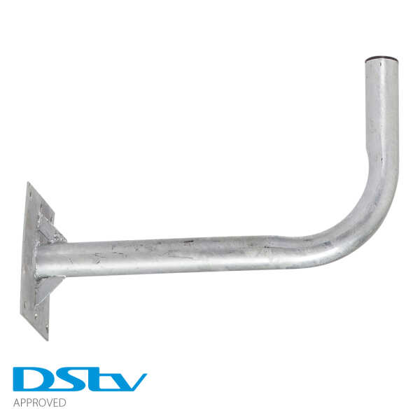 Galvanised L-shape Wall Bracket
  (300x500x50mm) DStv Approved