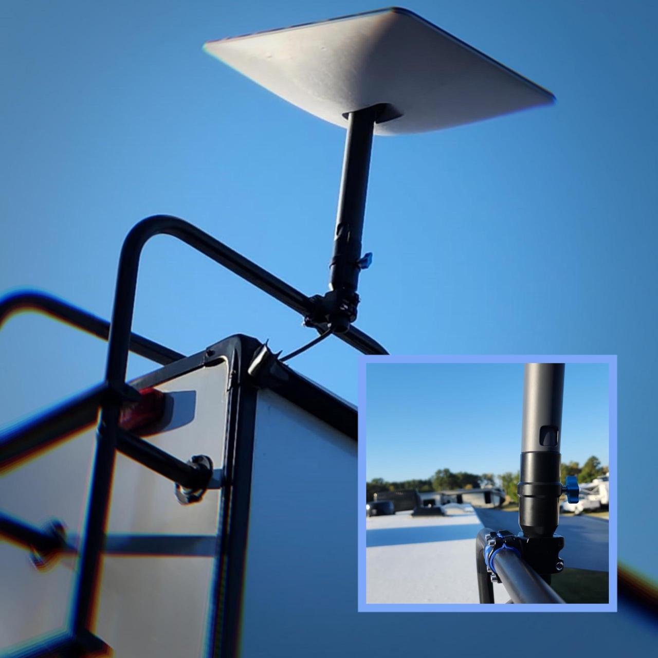 Galeith Starlink Mount with Pipe Adapter for RV, Starlink Pole Mount,Load-Bearing 200lbs, Installation Range 0.8-1.1" for Pole/Roof/SUV/Outdoor %count(title) +254720548999 Galeith Starlink Mount with Pipe Adapter
for RV, Starlink Pole Mount,Load-Bearing 200lbs, Installation Range
0.8-1.1" for Pole/Roof/SUV/Outdoor - Image 5