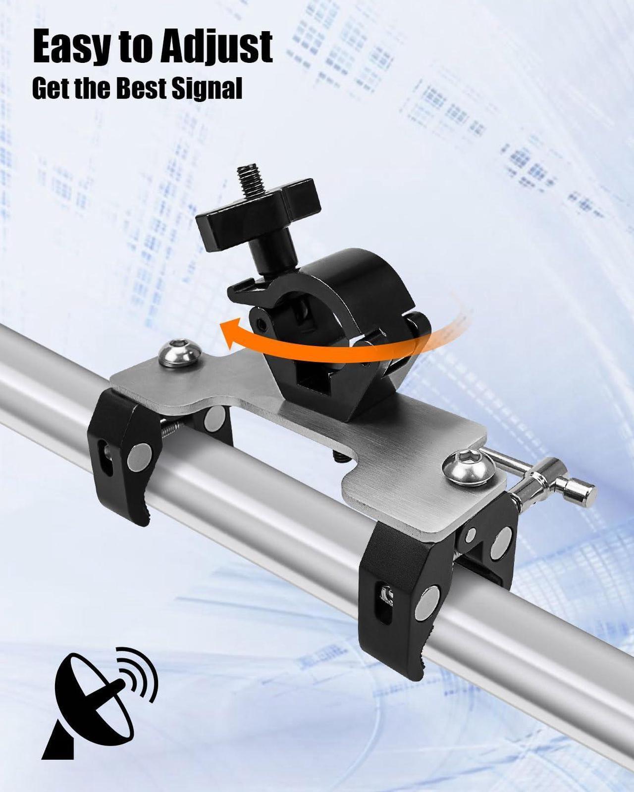 Starlink Mount Clamp, Portable Starlink Pole Mount, Upgrade Heavy Duty Metal Starlink Mounting Kit, Starlink RV Mount, Starlink Pipe Adapter, Starlink Roof Mount, Starlink Accessories for Camper Mount %count(title) +254720548999 Starlink Mount Clamp, Portable Starlink
Pole Mount, Upgrade Heavy Duty Metal Starlink Mounting Kit, Starlink RV
Mount, Starlink Pipe Adapter, Starlink Roof Mount, Starlink Accessories for
Camper Mount - Image 4