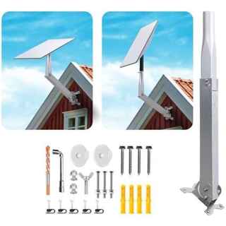 Outrails Adjustable Starlink Mount Kit,
Starlink Gen 3 Roof Mount Starlink Long Wall Mount, Starlink Pole Mount,
Suitable for Starlink V2&V3 Devices, Compatible with Communications
Network Antennas