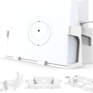 kineeple 2in1 wall mounting kit for starlink gen3 router mount and starlink power supply mount bracket holderstability protection for starlink gen 3 router wall mount and power supply white | +254720548999