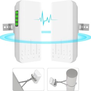 point to point wireless bridge outdoor with mount for starlink internet 2km 58g network wifi bridges extender cpe access point with 14dbi antenna 2 100mbps lan port 24v poe injector 2 pack | +254720548999