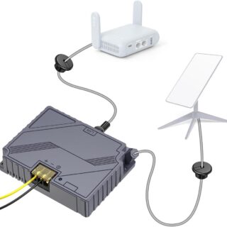 xlttywl starlink poe injector 3 in 1 150w gige passive starlink 12v conversion kit with spx cable adapter cable grommet black and converter dc 9 36v150w for starlink standard v2 dishy | +254720548999
