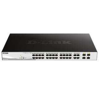 D-Link DGS-F1210-26PS-E 24 port Managed
  Gigabit Switch with 24 10/100/1000 Mbps PoE ports, 2 Gigabit SFP uplink ports
  (DGS-F1210-26PS)