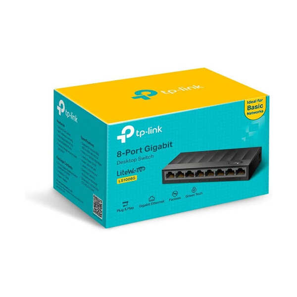 TP-Link TL-LS1008G 8-Port 10/100/1000Mbps
  Desktop Switch