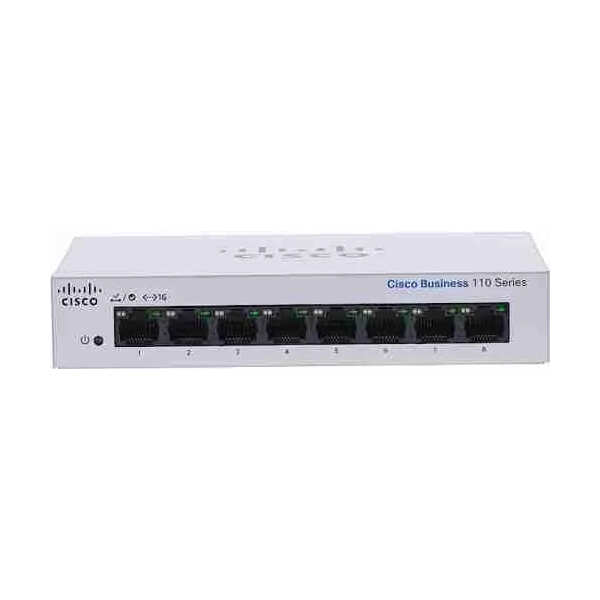 Cisco CBS UNMANAGED 8-PORT GIGABIT SWITCH
  DESKTOP Non POE CBS110-8T-D-UK