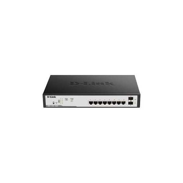 D-Link DGS-F1100-10PS 8 Port PoE Gigabit
  Smart Managed Switch + 2 SFP ports