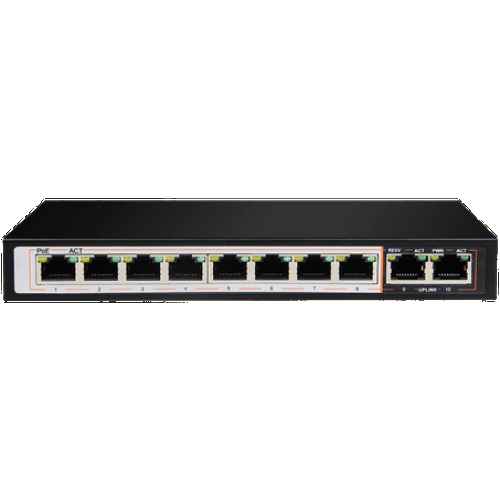 D-link DES-F1010P-E 250M 10-Port 1000Mbps
  Switch - with 8 PoE Ports and 2 Uplink Ports