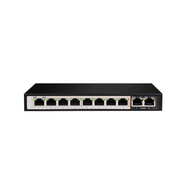 D-link DES-F1010P-E 250M 10-Port 1000Mbps
  Switch - with 8 PoE Ports and 2 Uplink Ports