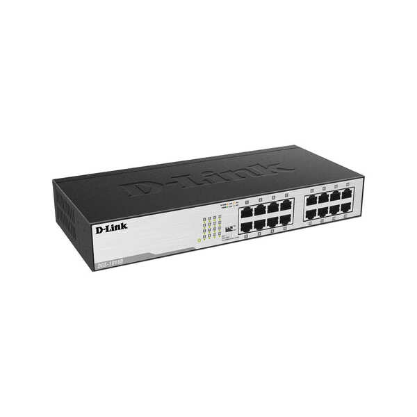 D-Link 16-Port Gigabit Unmanaged Desktop
  or Rackmount Switch (DGS-1016D)