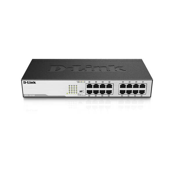 D-Link 16-Port Gigabit Unmanaged Desktop
  or Rackmount Switch (DGS-1016D)