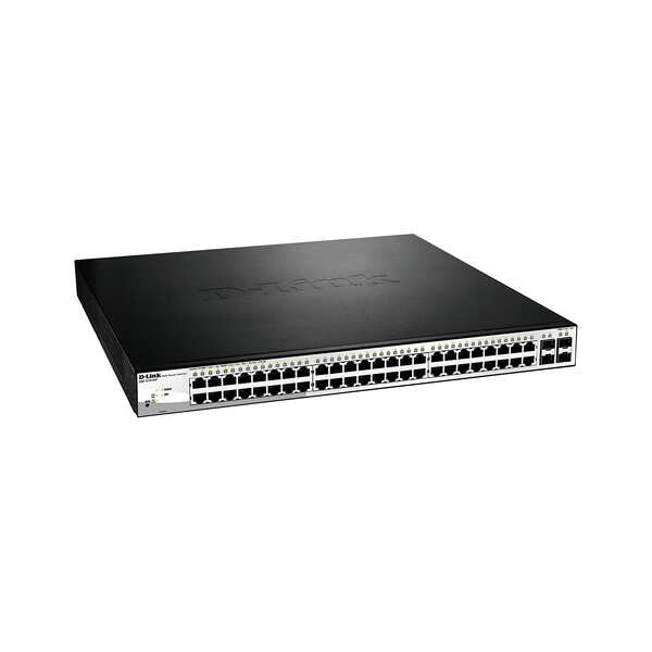 D-Link DGS-1210-52P 52-Port Gigabit Smart
  PoE Switch with 4 SFP Ports