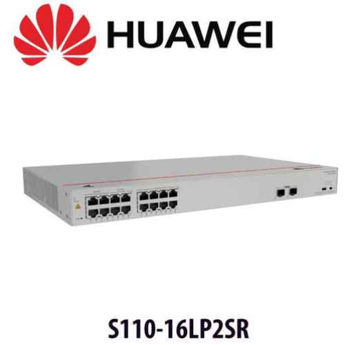 Huawei eKitEngine S110-16LP2SR 16-Port
  Gigabit POE Network Switch - 16*10/100/1000 BASE-T Ports, 2*GE SFP Ports,
  PoE+, AC Power