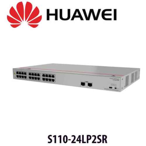 Huawei S110-24LP2SR 24-Port Gigabit PoE
  Network Switch - 24*10/100/1000 BASE-T Ports, 2*GE SFP ports, PoE+, AC Power