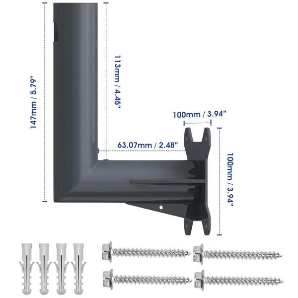 Starlink V2 Mount Kit,For Eaves Or
  External Walls Mount,Starlink Pole Metal Bracket,Compatible With Starlink V2
  Rectangular Dish - Image 7
