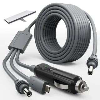 Starlink Mini 3 In 1 Dc Power Cable,Car
  Cigarette Lighter Plug Type C Cable,Waterproof Protection Wire,For Starlink
  Mini Car