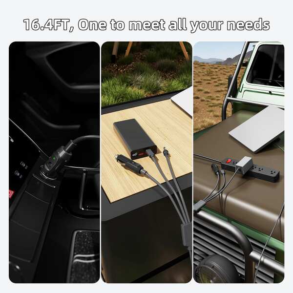 Starlink Mini 3 In 1 Dc Power Cable,Car
  Cigarette Lighter Plug Type C Cable,Waterproof Protection Wire,For Starlink
  Mini Car - Image 5