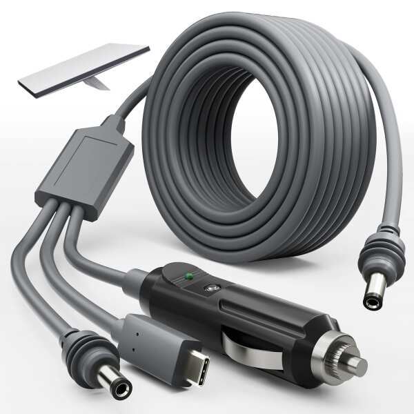 Starlink Mini 3 In 1 Dc Power Cable,Car
  Cigarette Lighter Plug Type C Cable,Waterproof Protection Wire,For Starlink
  Mini Car