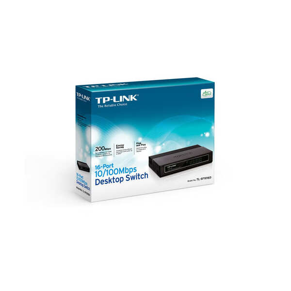 TP-Link TL-SF1016D 16-Port 10/100Mbps
  Desktop Switch