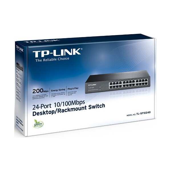 TP-Link TL-SF1024D 24-port 10/100Mbps
  Desktop/Rackmount Switch