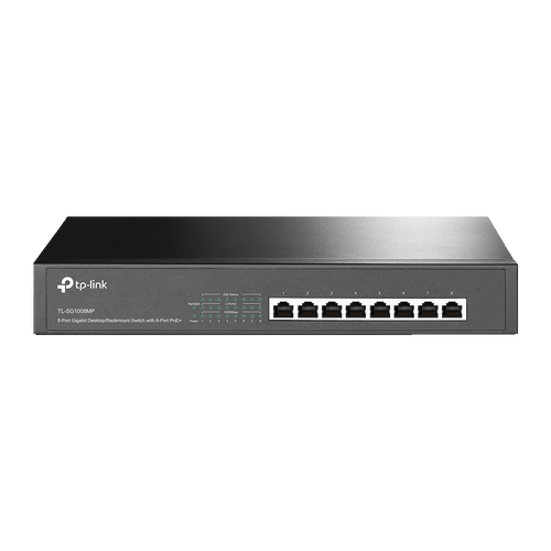 TP-Link TL-SG1008MP 8-Port Gigabit Desktop/Rackmount Switch - with 8-Port PoE+, 10/100/1000Mbps RJ45 ports %count(title) +254720548999 TP-Link TL-SG1008MP 8-Port Gigabit
Desktop/Rackmount Switch - with 8-Port PoE+, 10/100/1000Mbps RJ45 ports