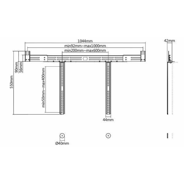 Skill Tech Fixed TV Wall Mount - SH 55SB - Image 2